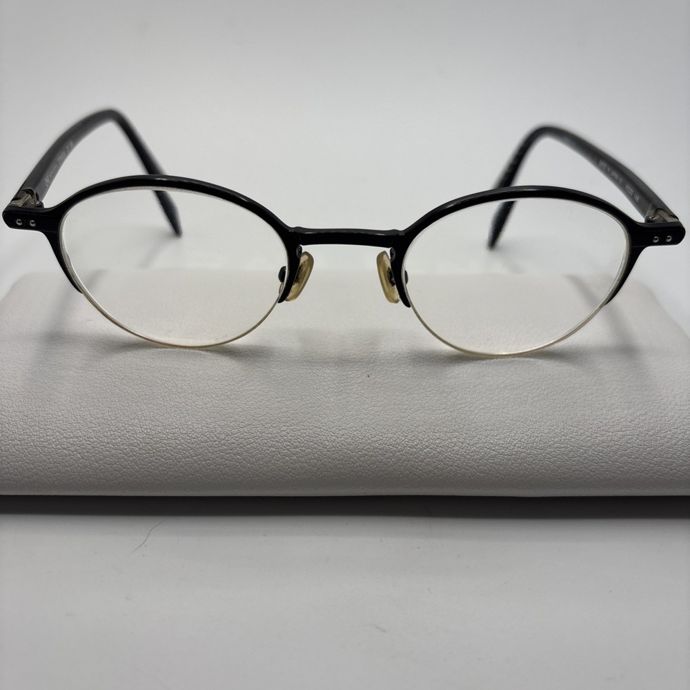 O & X New York Japan OT-280 Titanium  Black 45-22-148 Eyeglasses Frame #D23